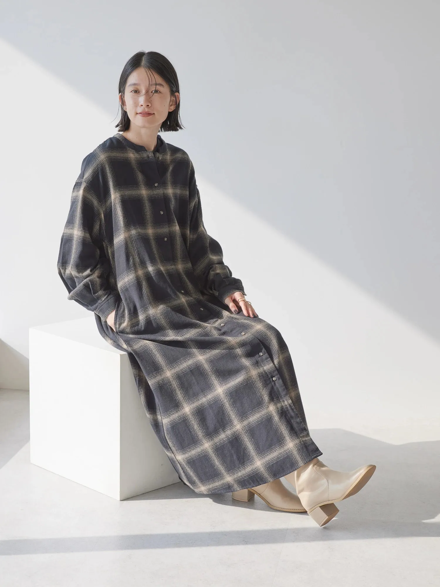 Alchemy Check Flare Dress