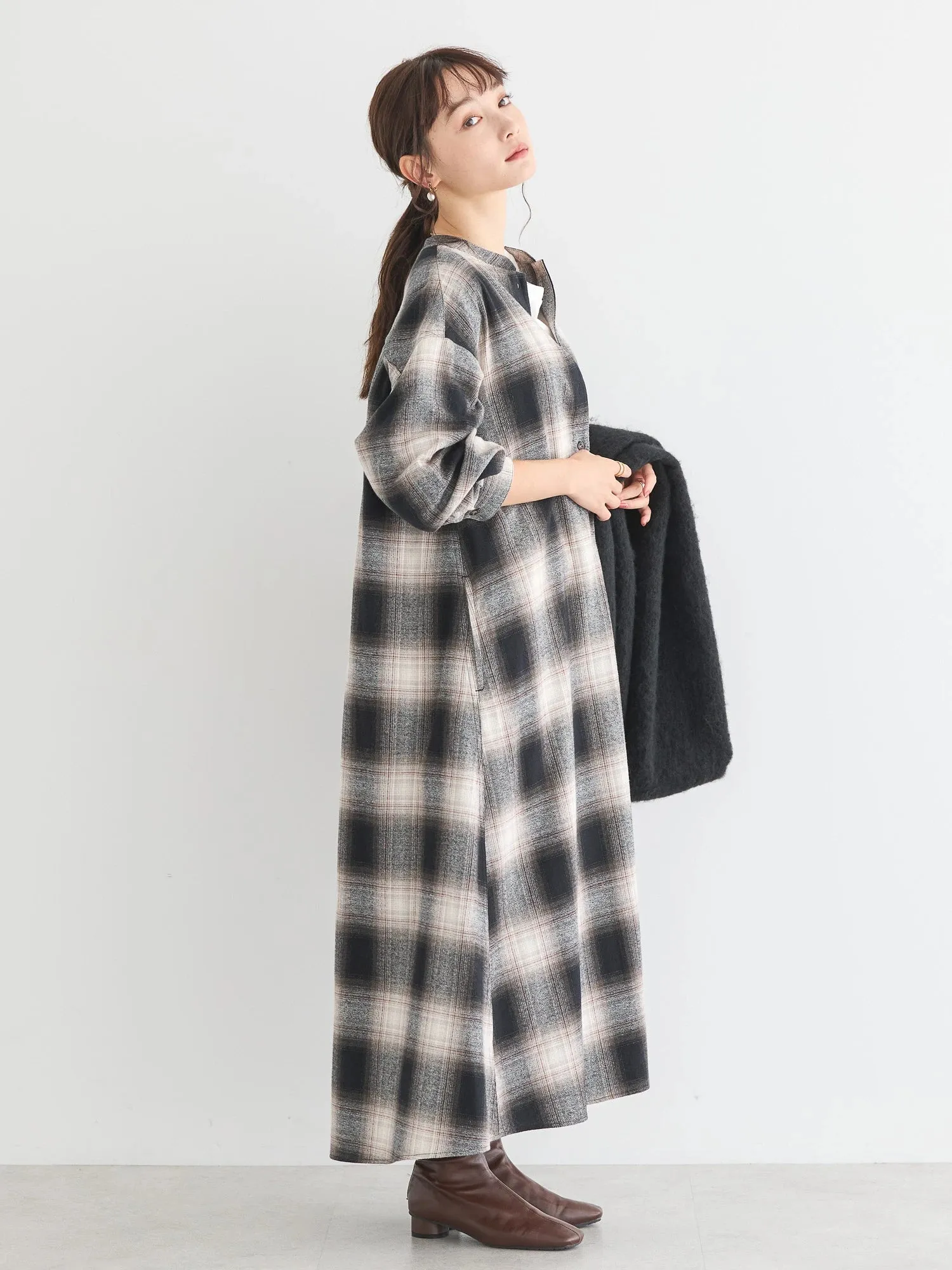 Alchemy Check Flare Dress