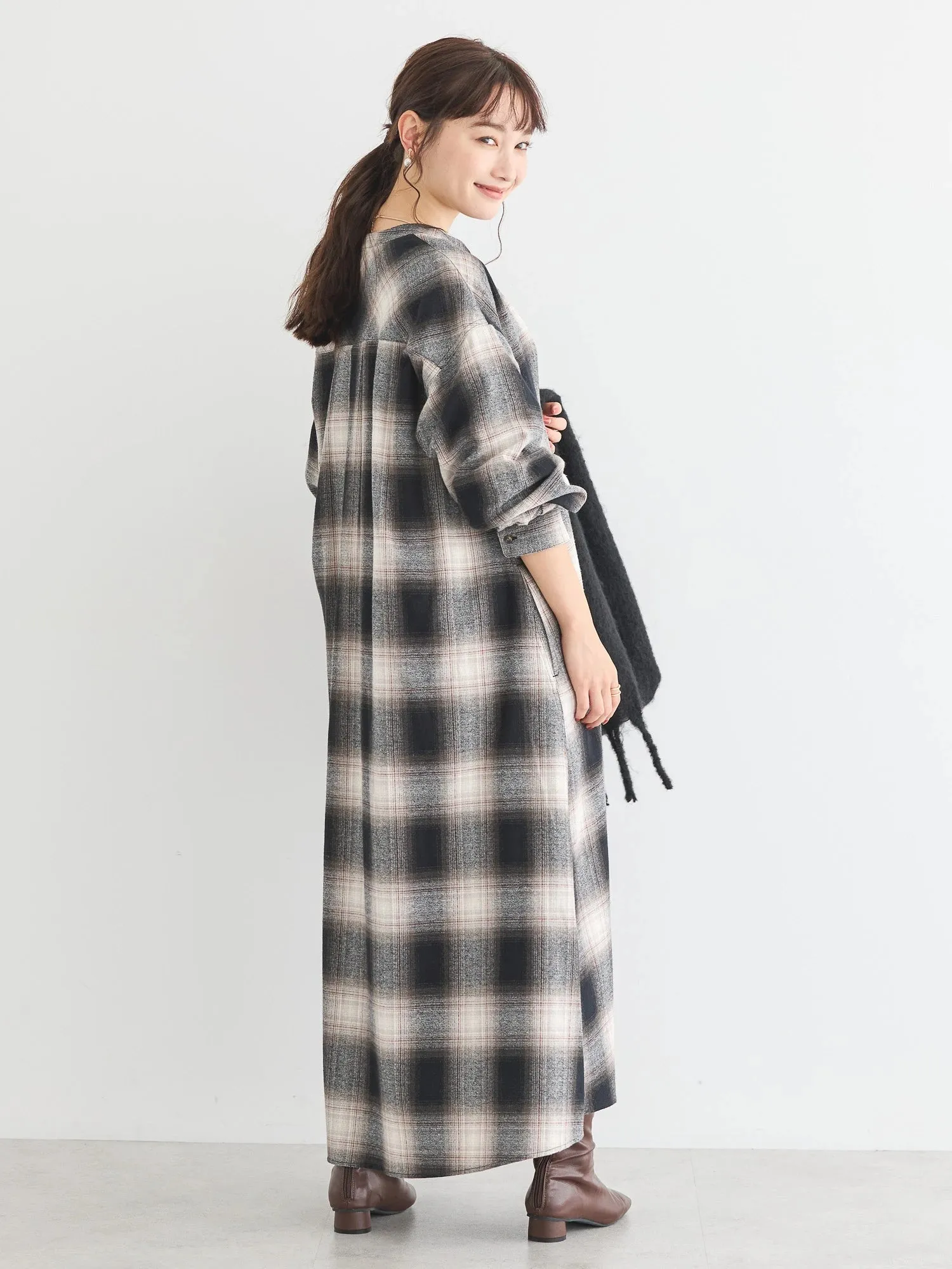 Alchemy Check Flare Dress