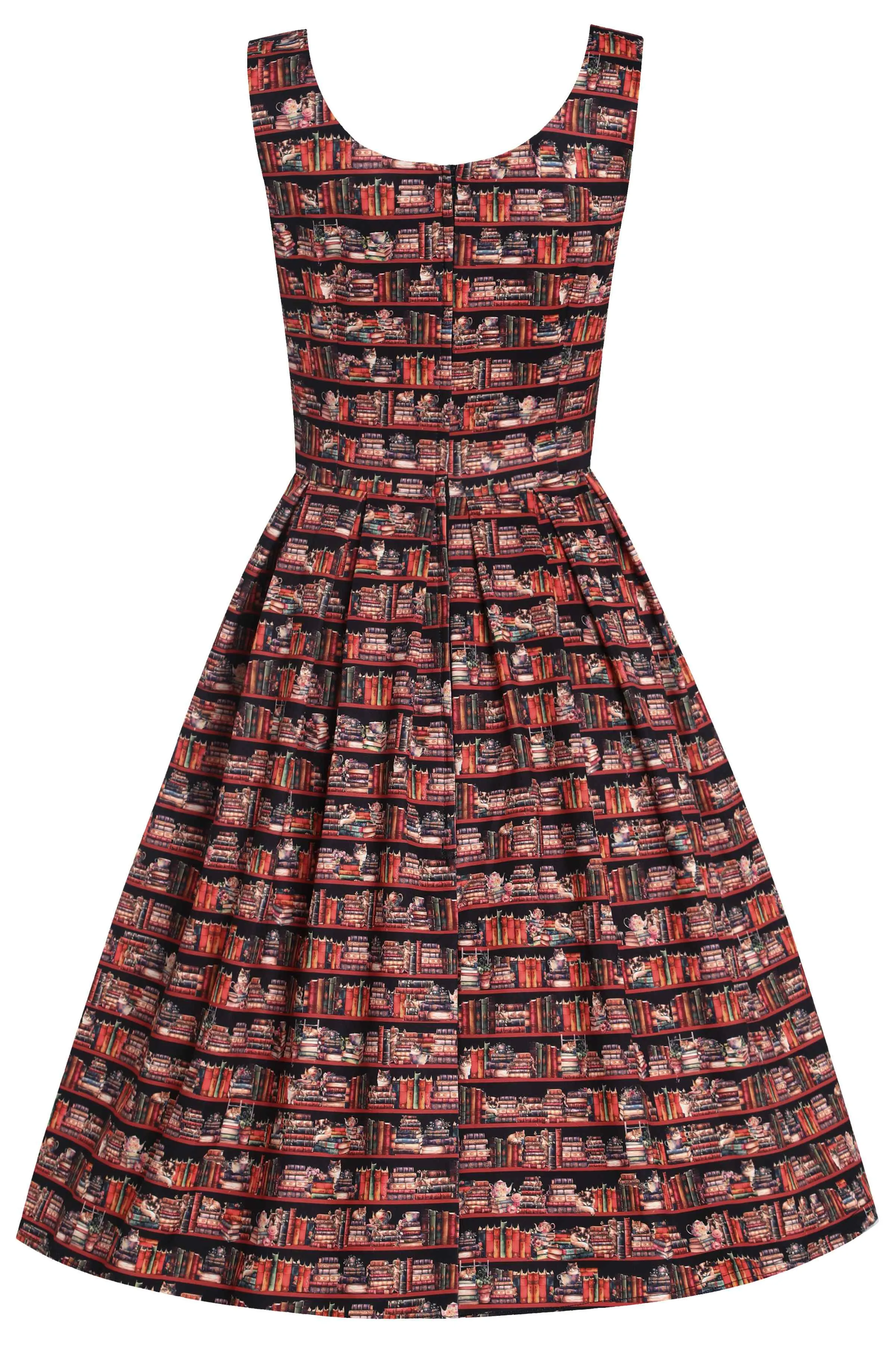 Amanda Cat and Book Swing Dress