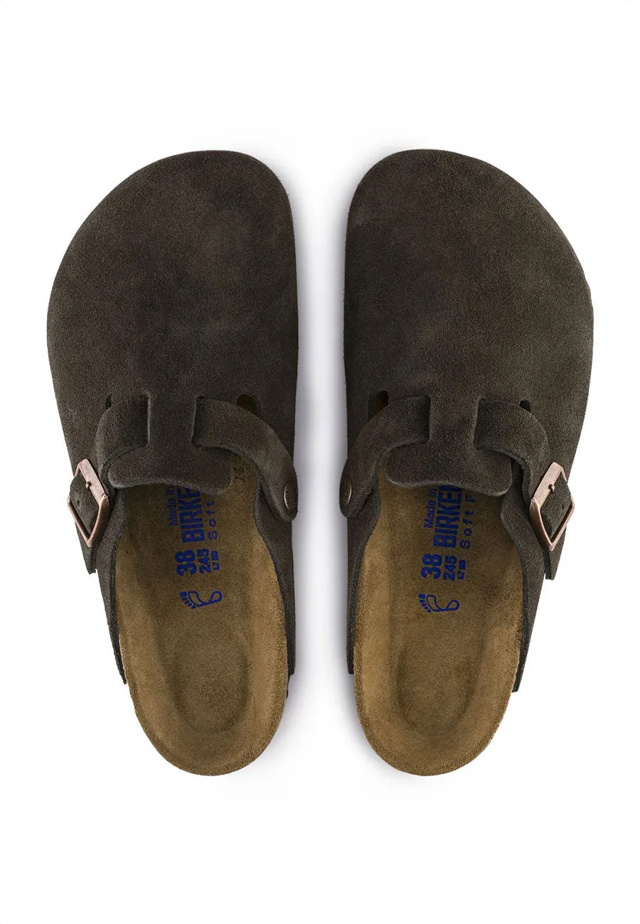 Birkenstock Boston SFB Suede Mocha