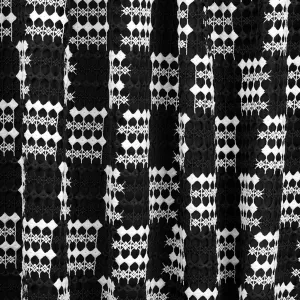 Checkmate Mechanical Lace | Blue Moon Fabrics