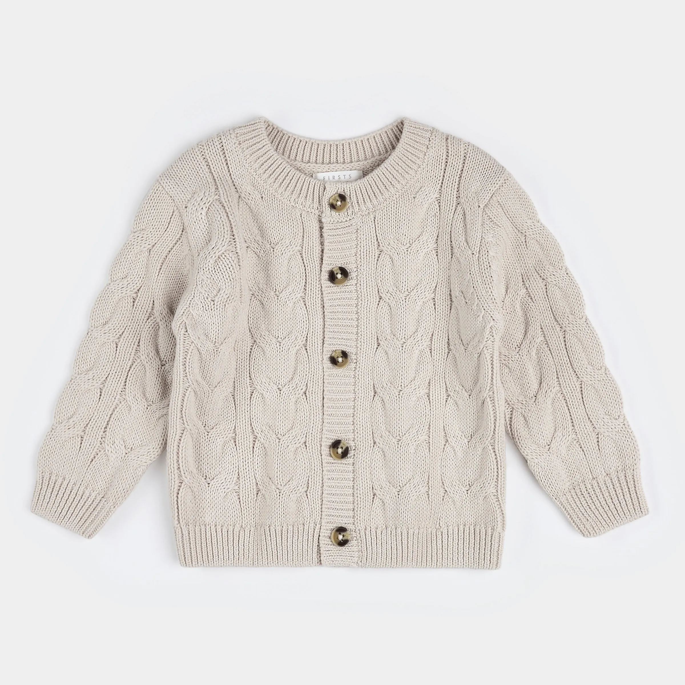 Crème Sweater Knit Cardigan
