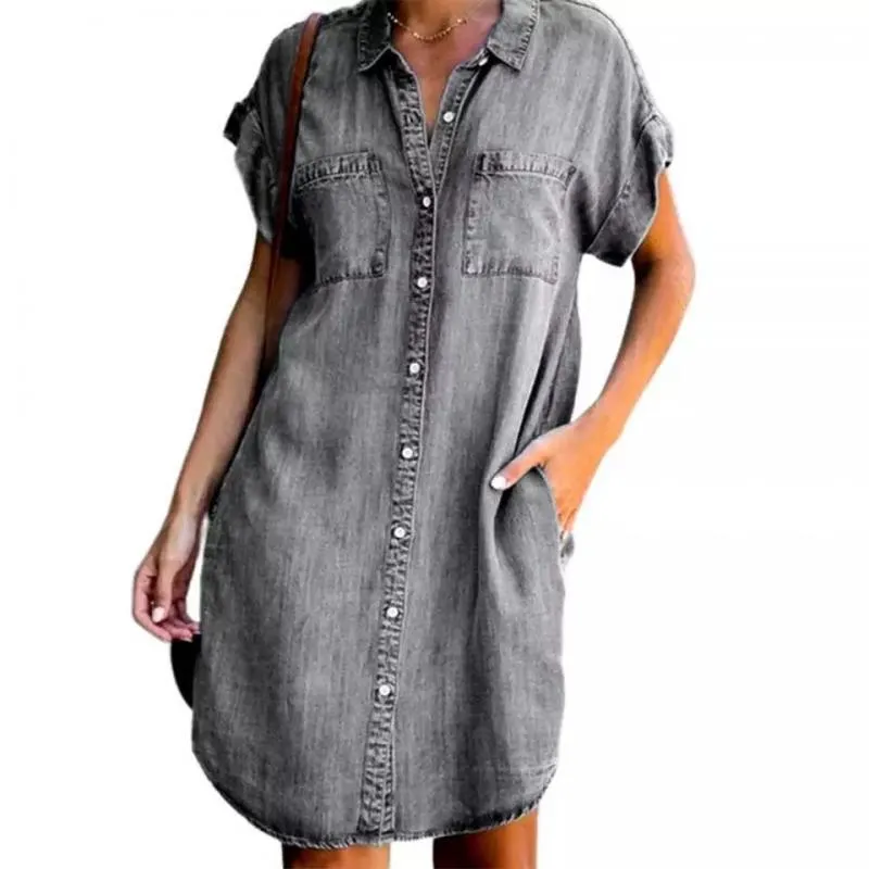 Denim Plaid Dress