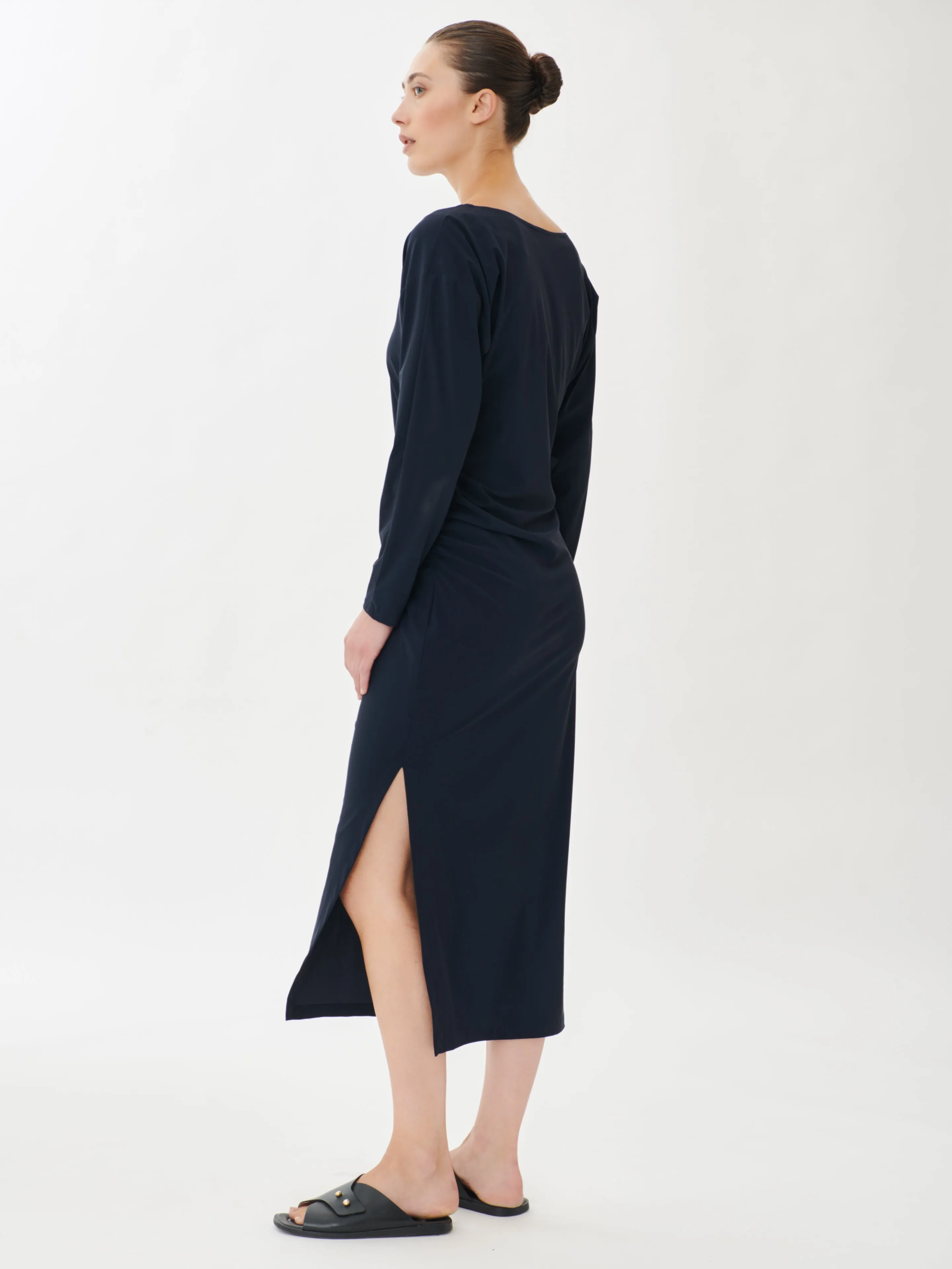 Dion Dress Technical Jersey | Blue