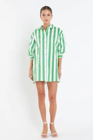 English Factory - Big Stripe Shirt Dress