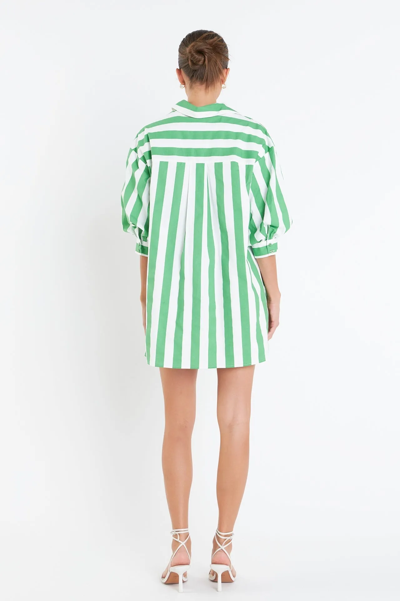 English Factory - Big Stripe Shirt Dress