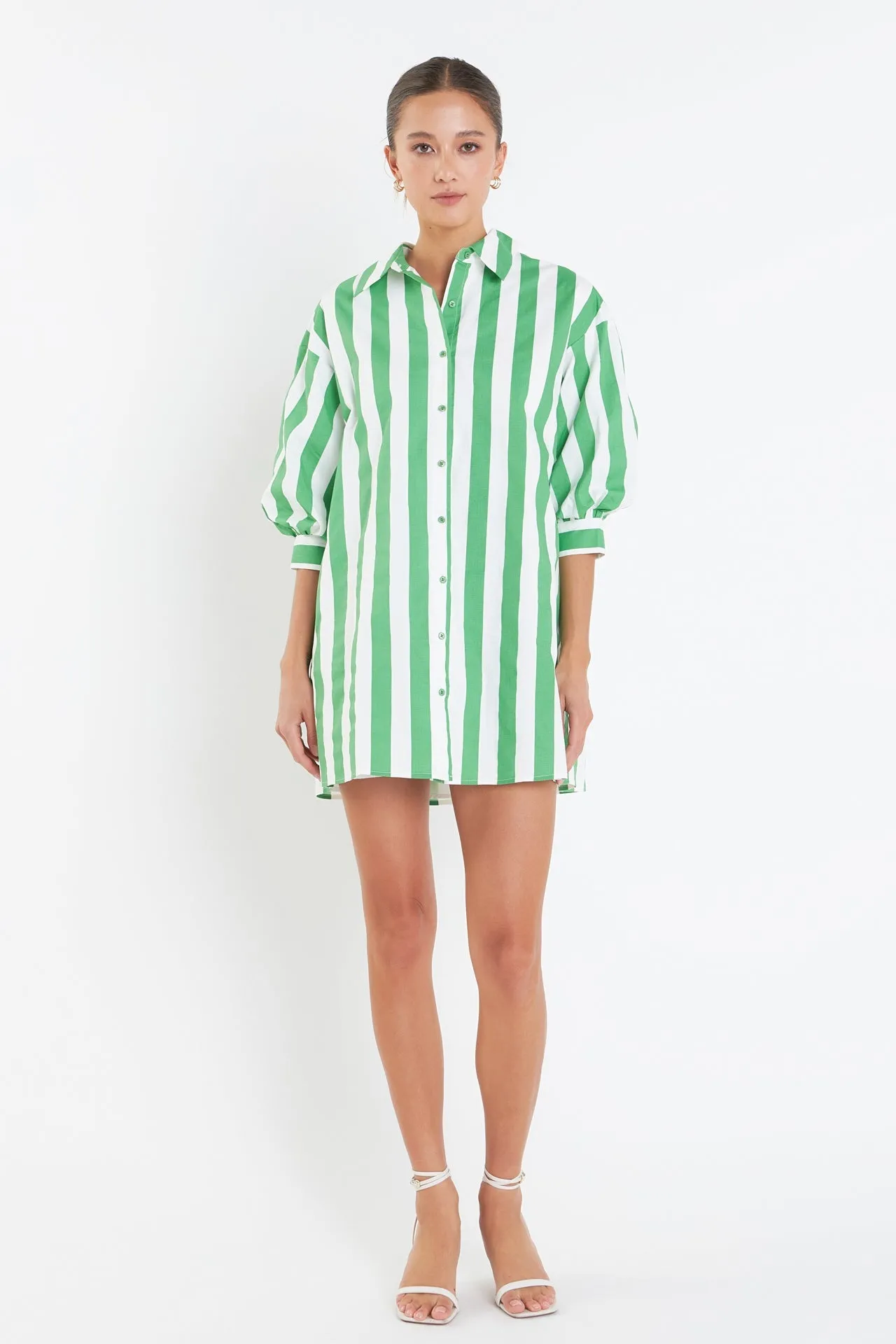 English Factory - Big Stripe Shirt Dress