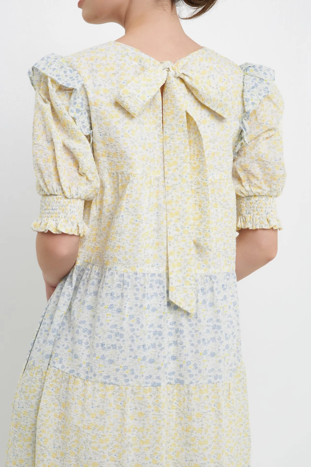 English Factory - Contrast Color Block Midi Dress