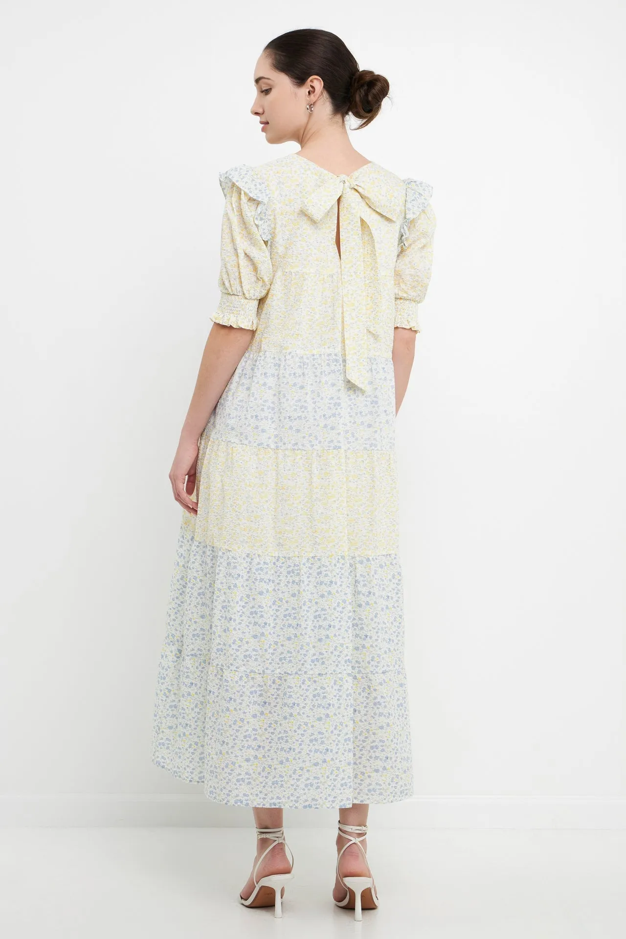 English Factory - Contrast Color Block Midi Dress