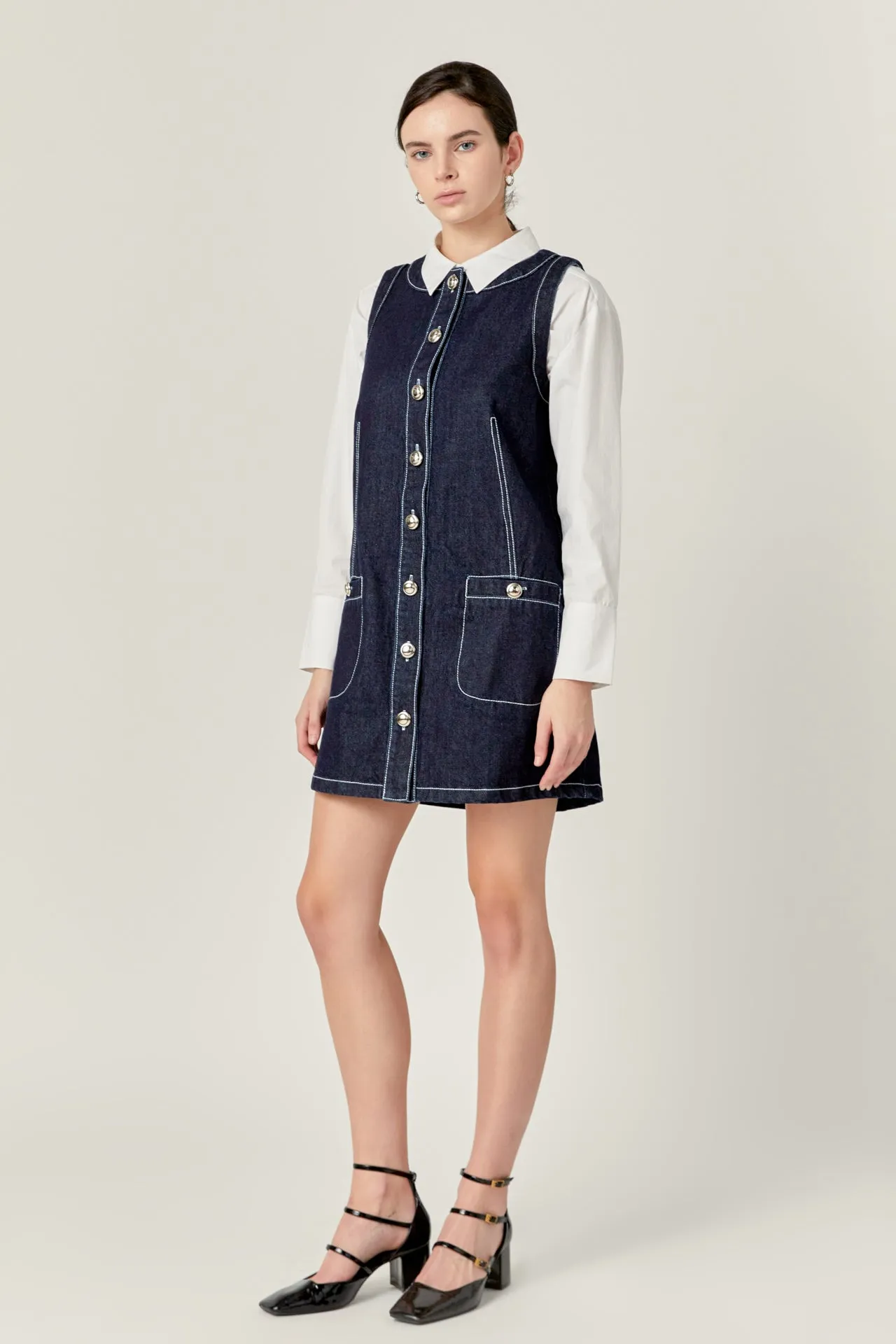 English Factory - Denim Mini Dress