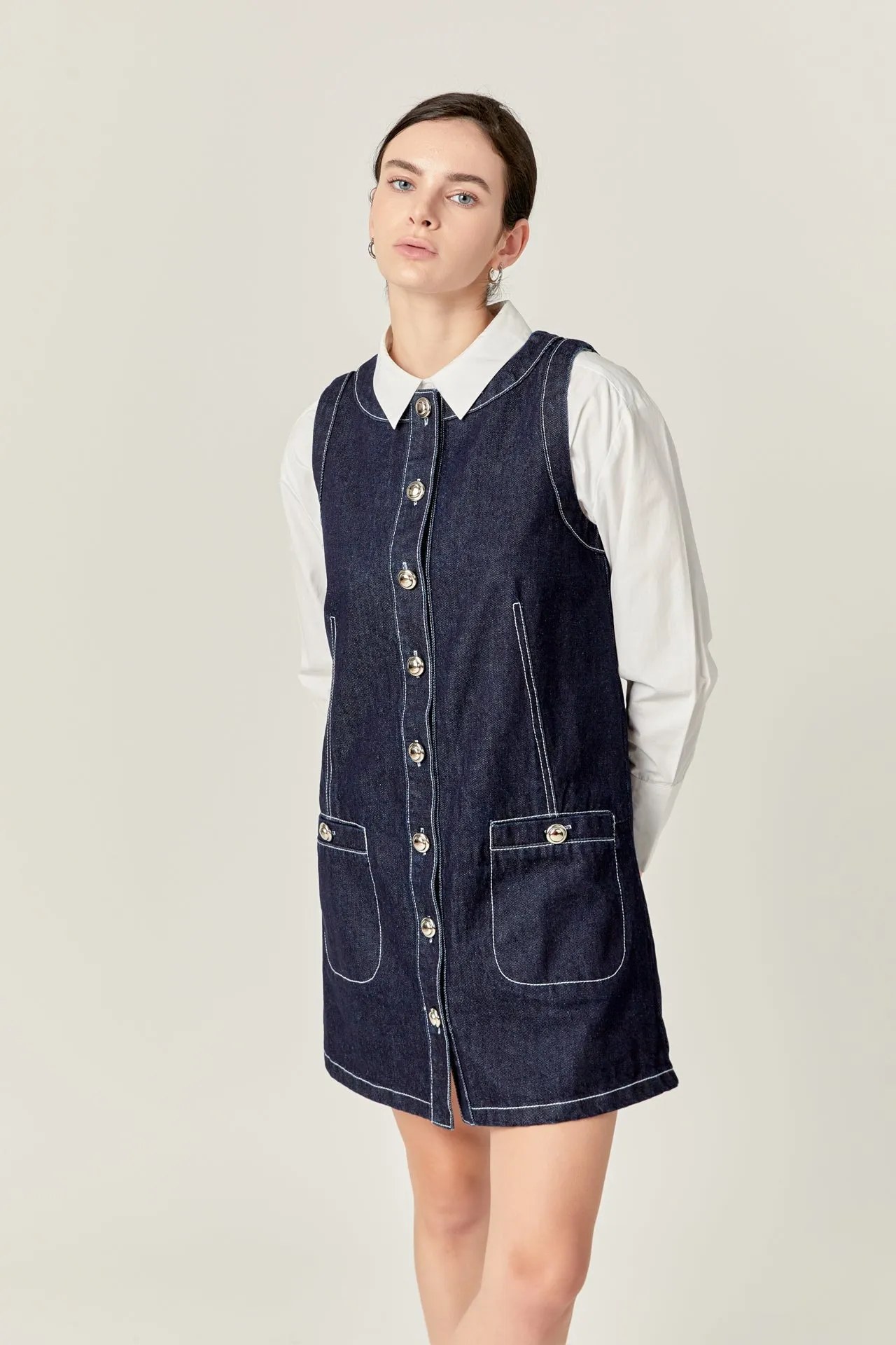 English Factory - Denim Mini Dress
