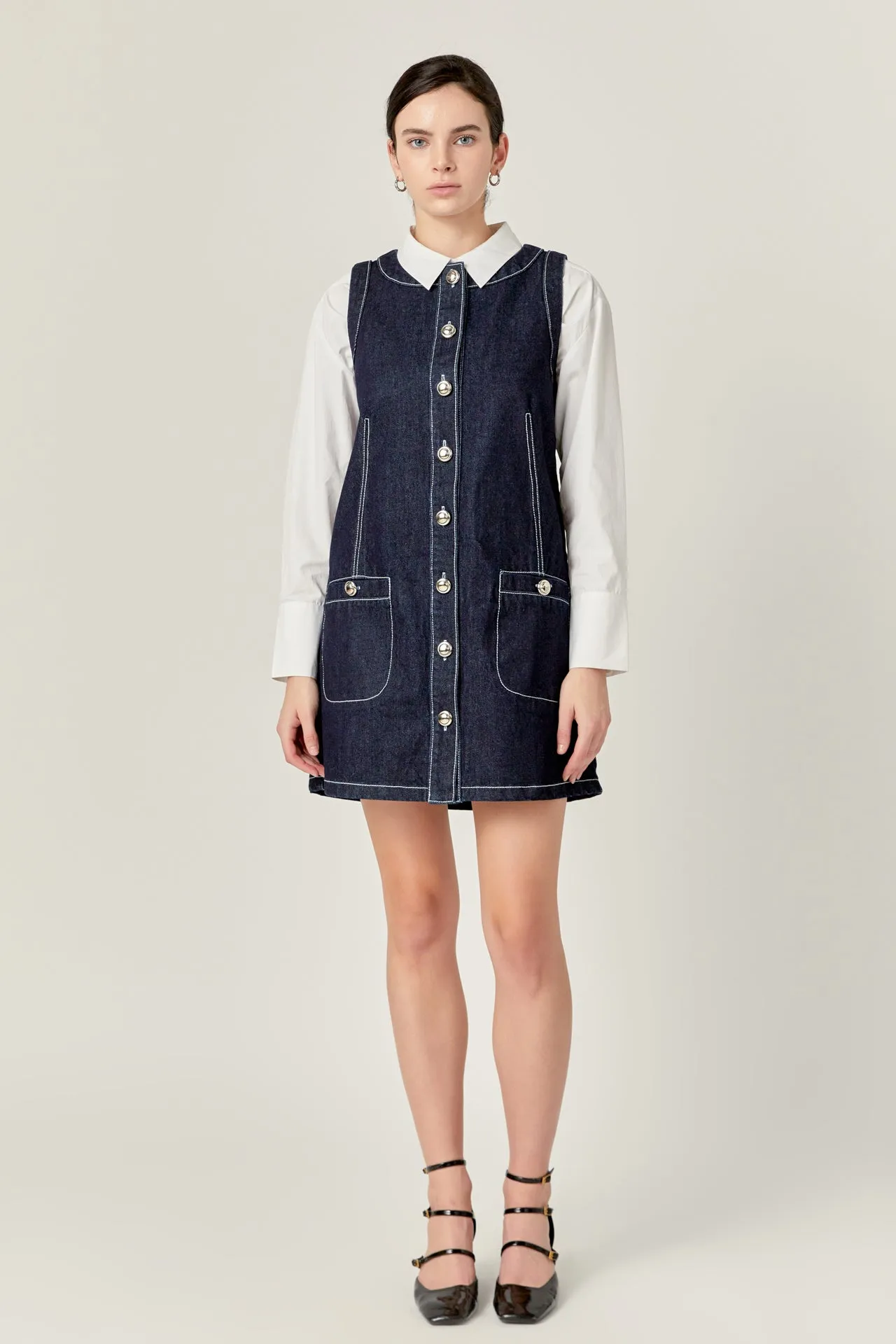 English Factory - Denim Mini Dress