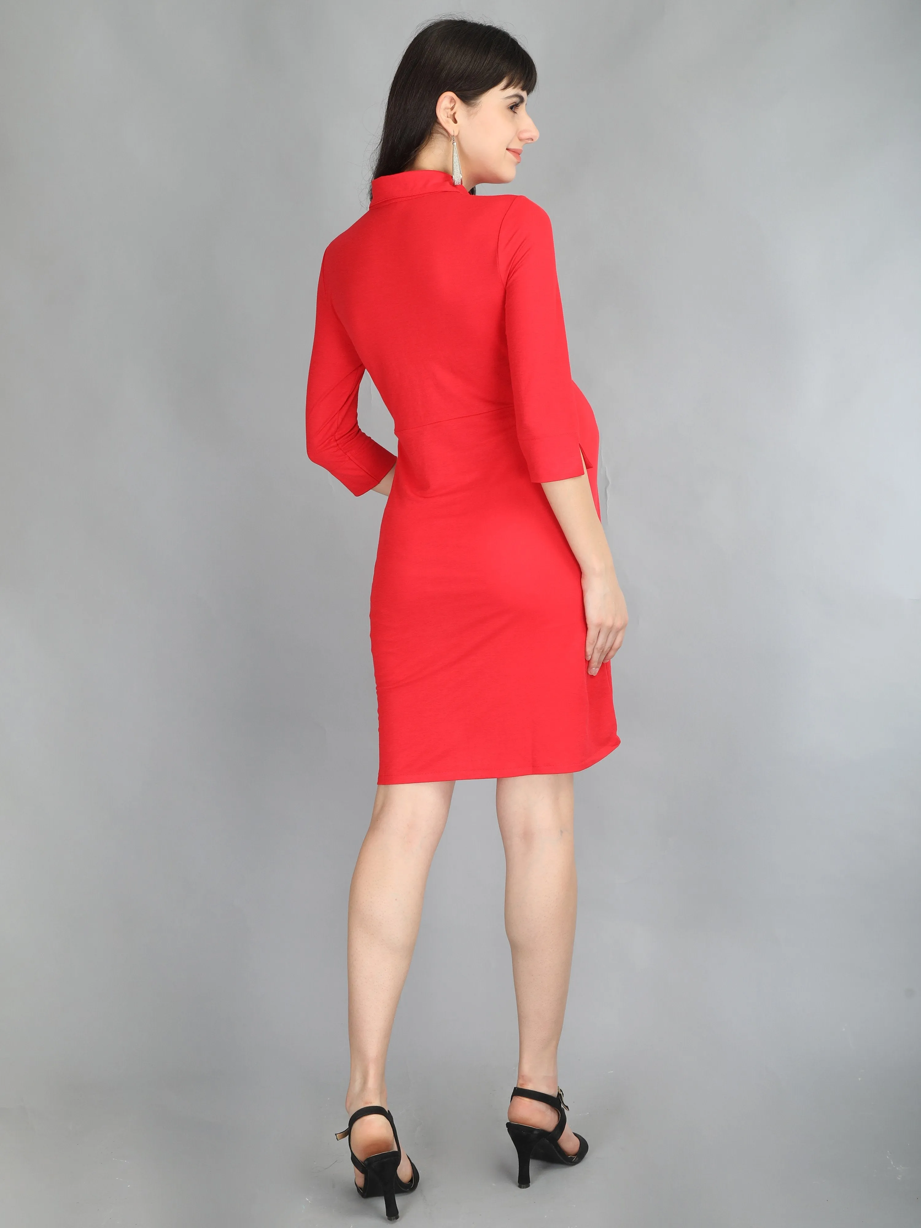 Formal Red Maternity Dress
