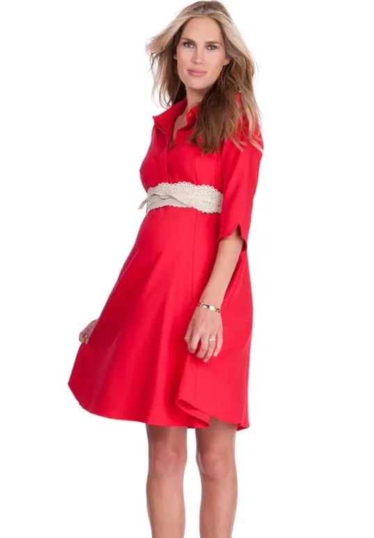 Formal Red Maternity Dress