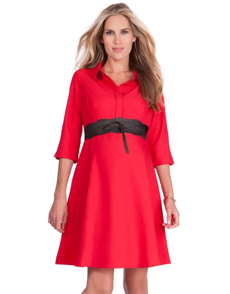 Formal Red Maternity Dress