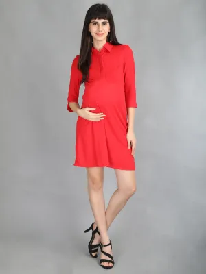Formal Red Maternity Dress
