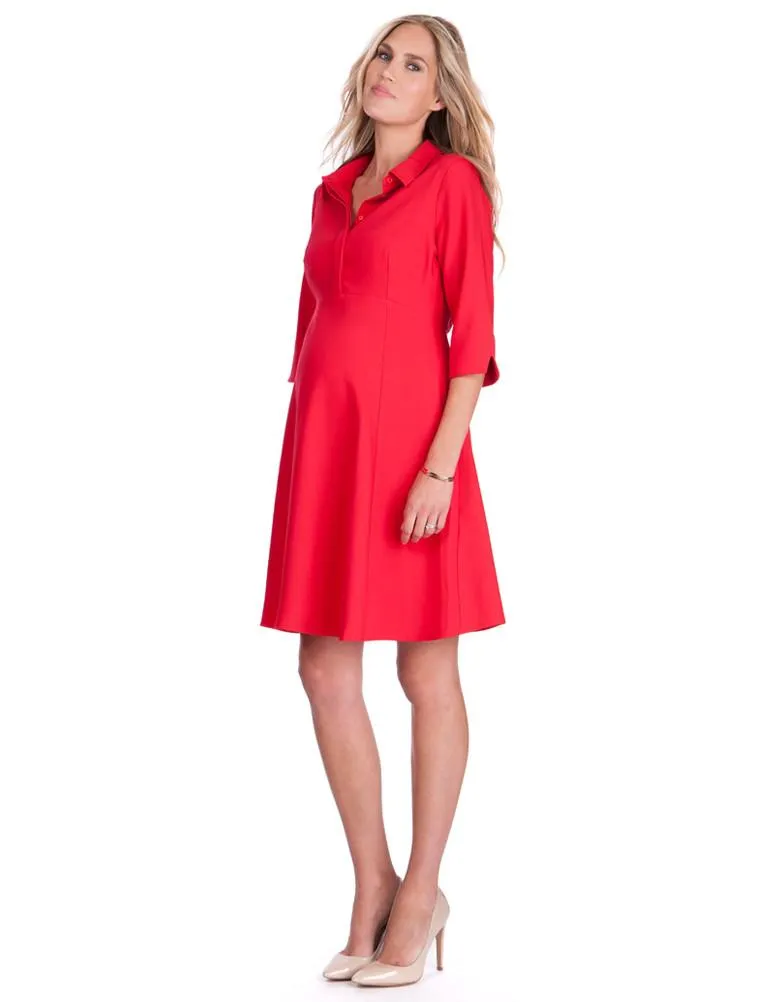 Formal Red Maternity Dress