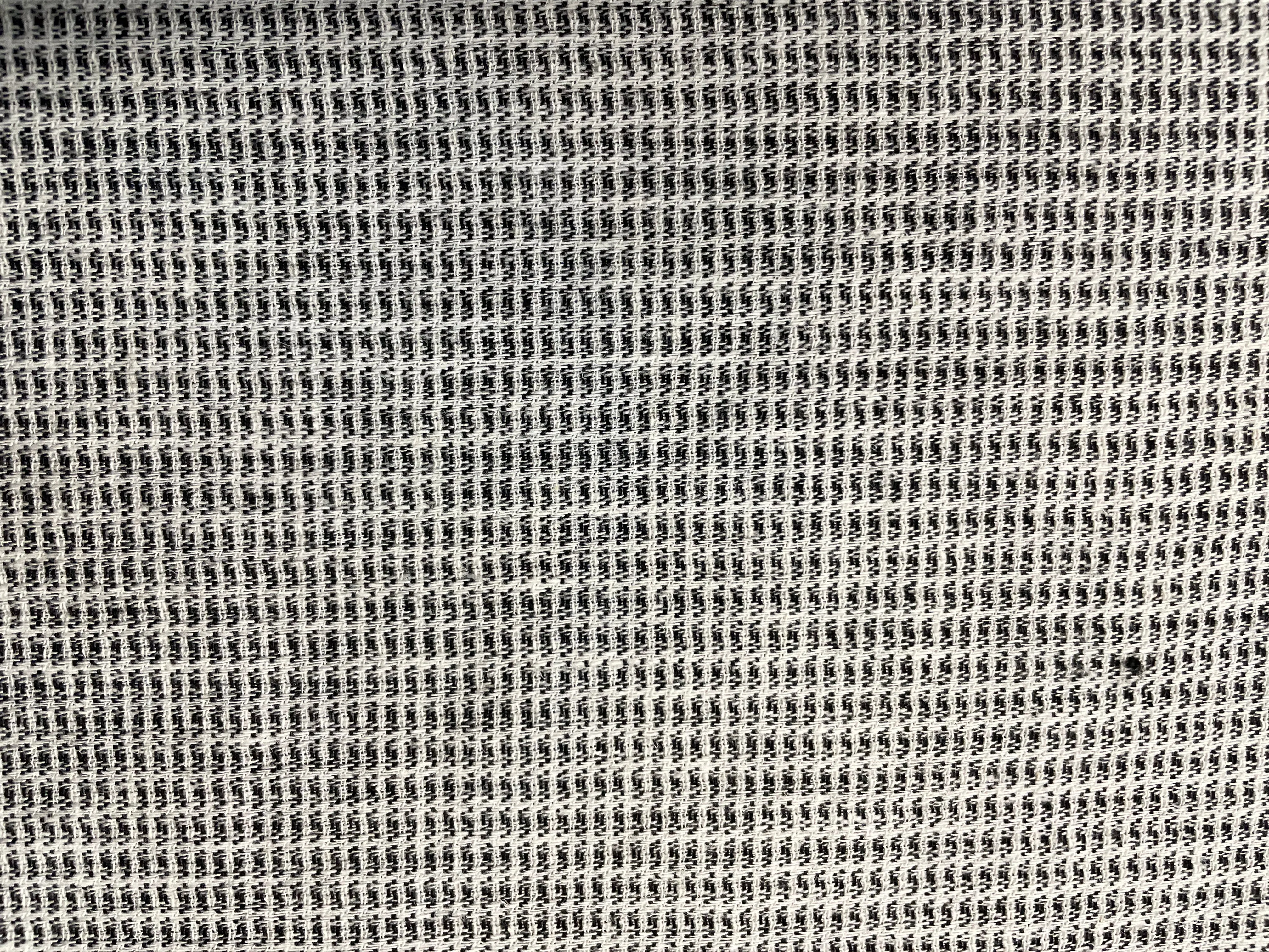 Geometric Textured Rayon - Black & White