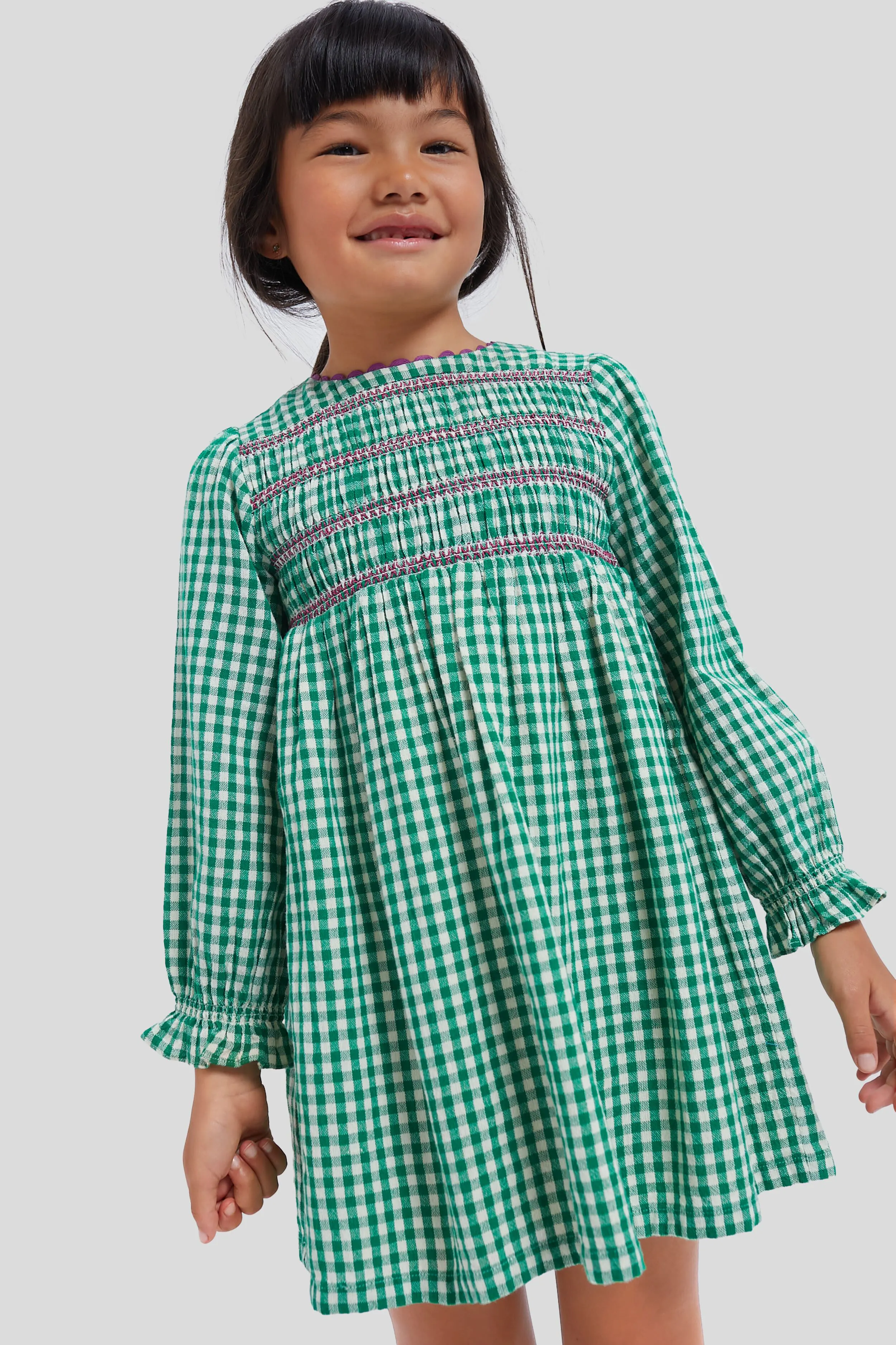 Gingham Green Malice Dress