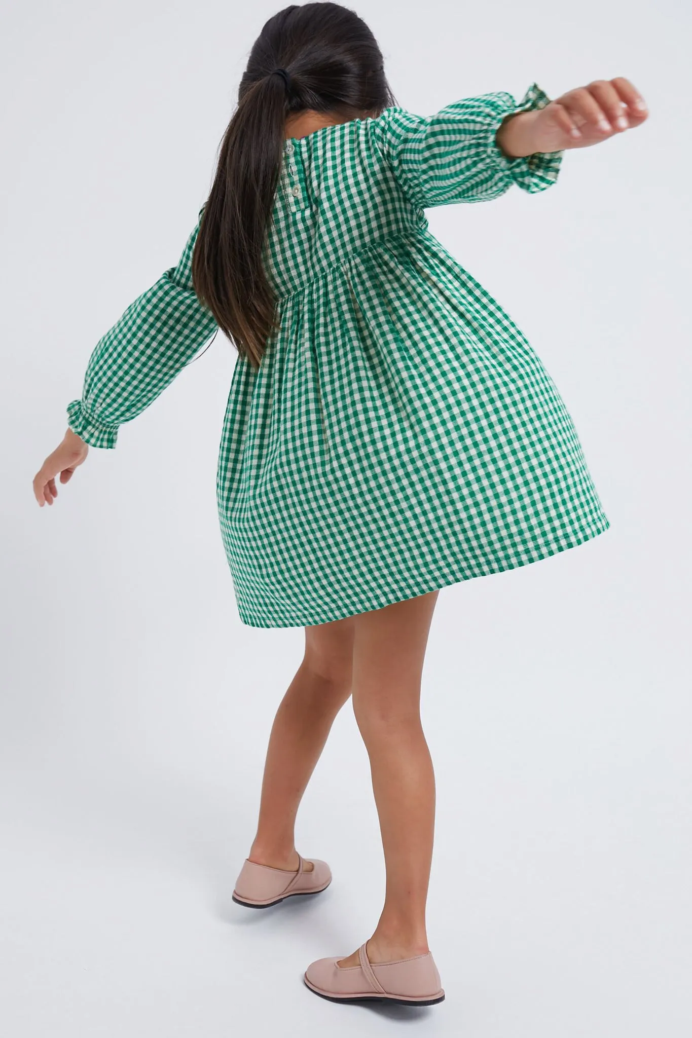 Gingham Green Malice Dress
