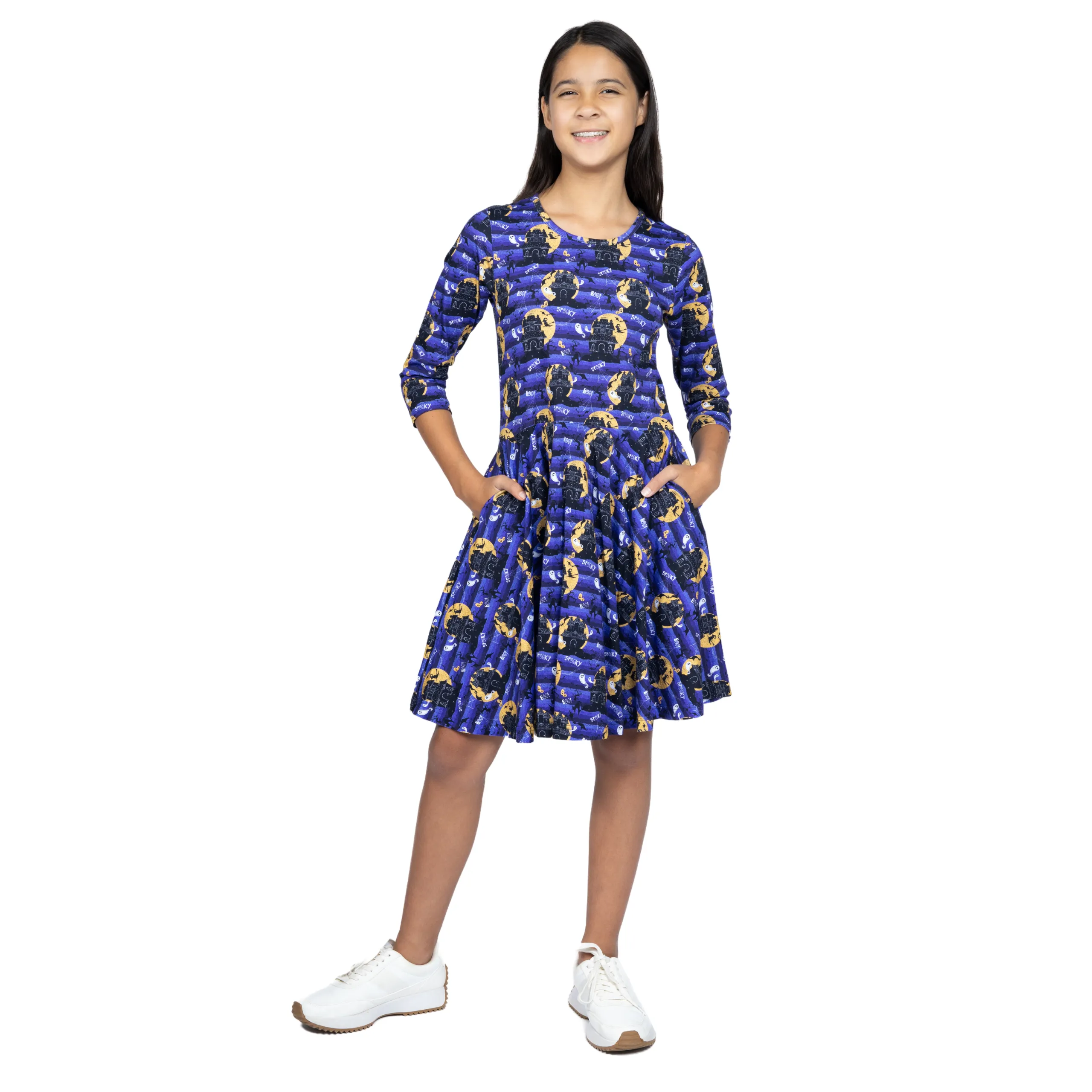 Haunted Houses Kids Twirl Dress
