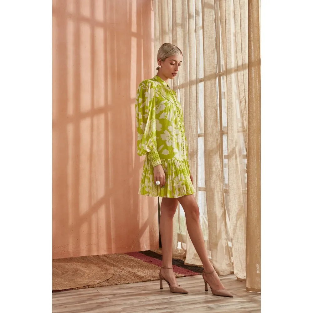 Label Deepika Nagpal Amore Dress Spring Green
