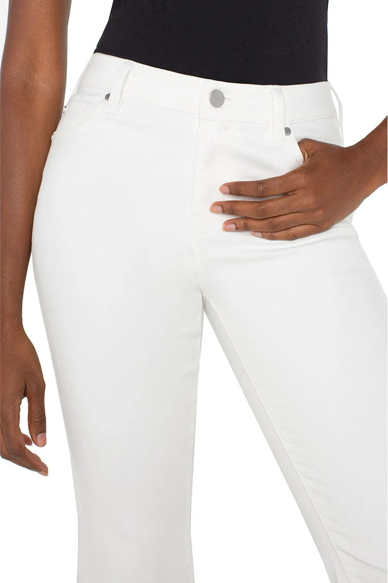 Liverpool Hannah Crop Flare in White