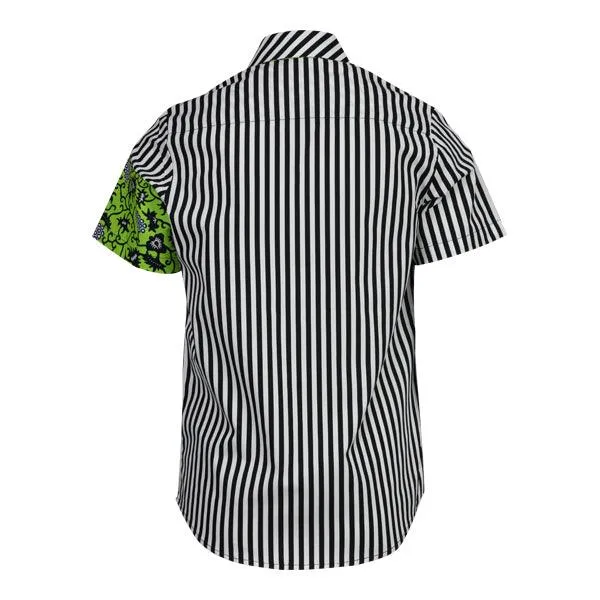 MULTICOLOUR STRIPE BOYS SHORT SLEEVE SHIRT