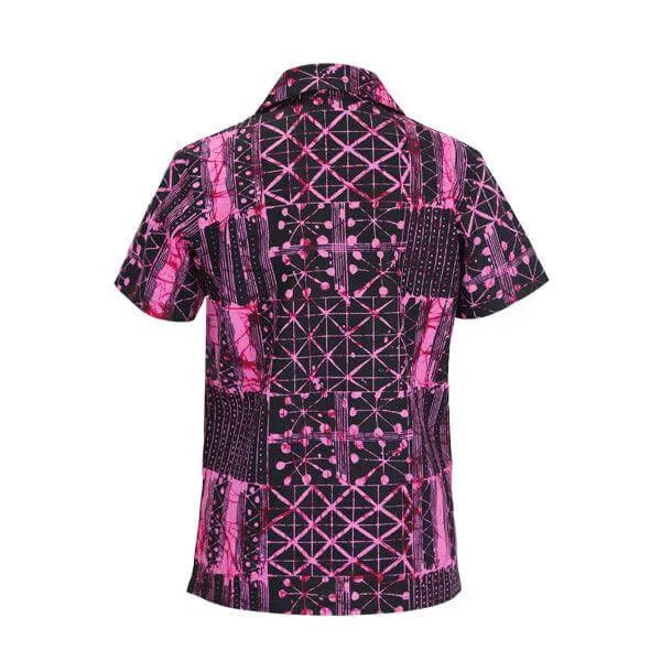 PINK SHORT SLEEVE SHIRT AND TROUSER SET