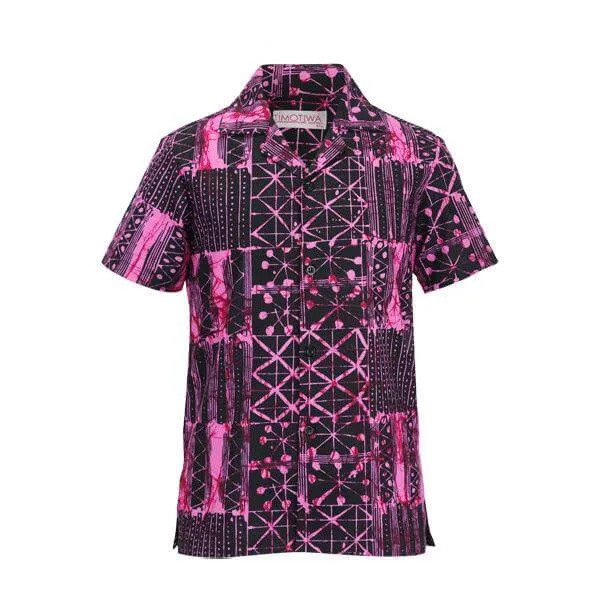 PINK SHORT SLEEVE SHIRT AND TROUSER SET