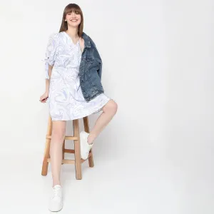 Regular Fit Abstract Dress