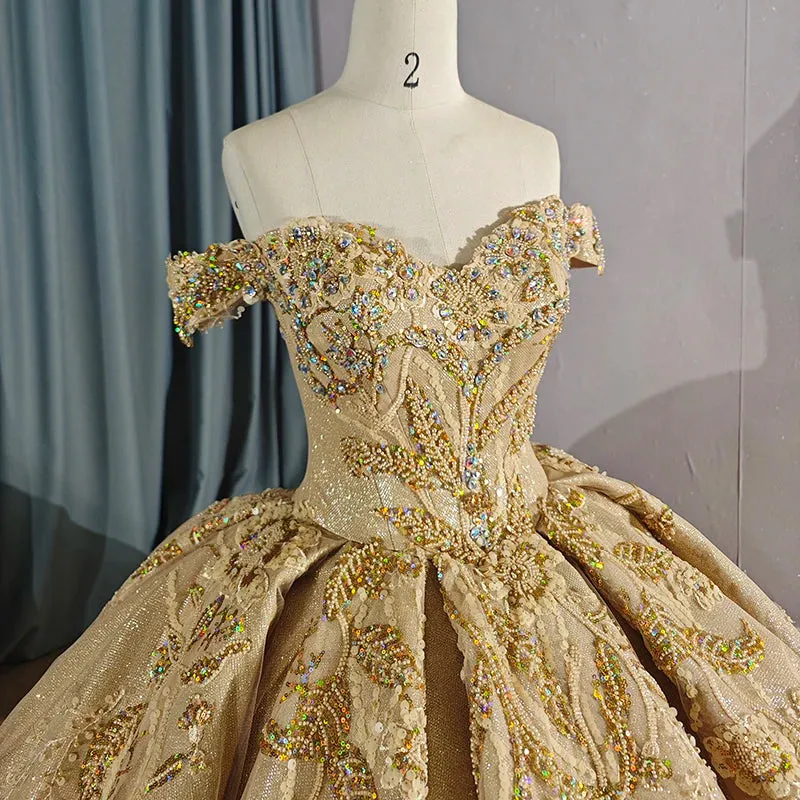 Romantic Sweetheart Ball Gown Off-the-shoulder Pleated Quinceanera Dresses Evening Dresses