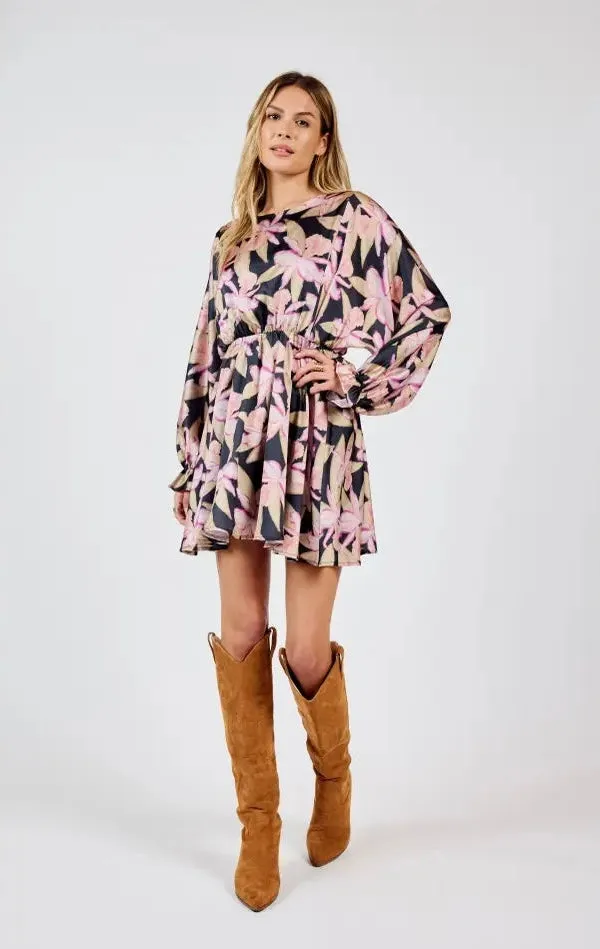 Sadie and Sage - Candlelight Dolman Sleeve Mini Dress