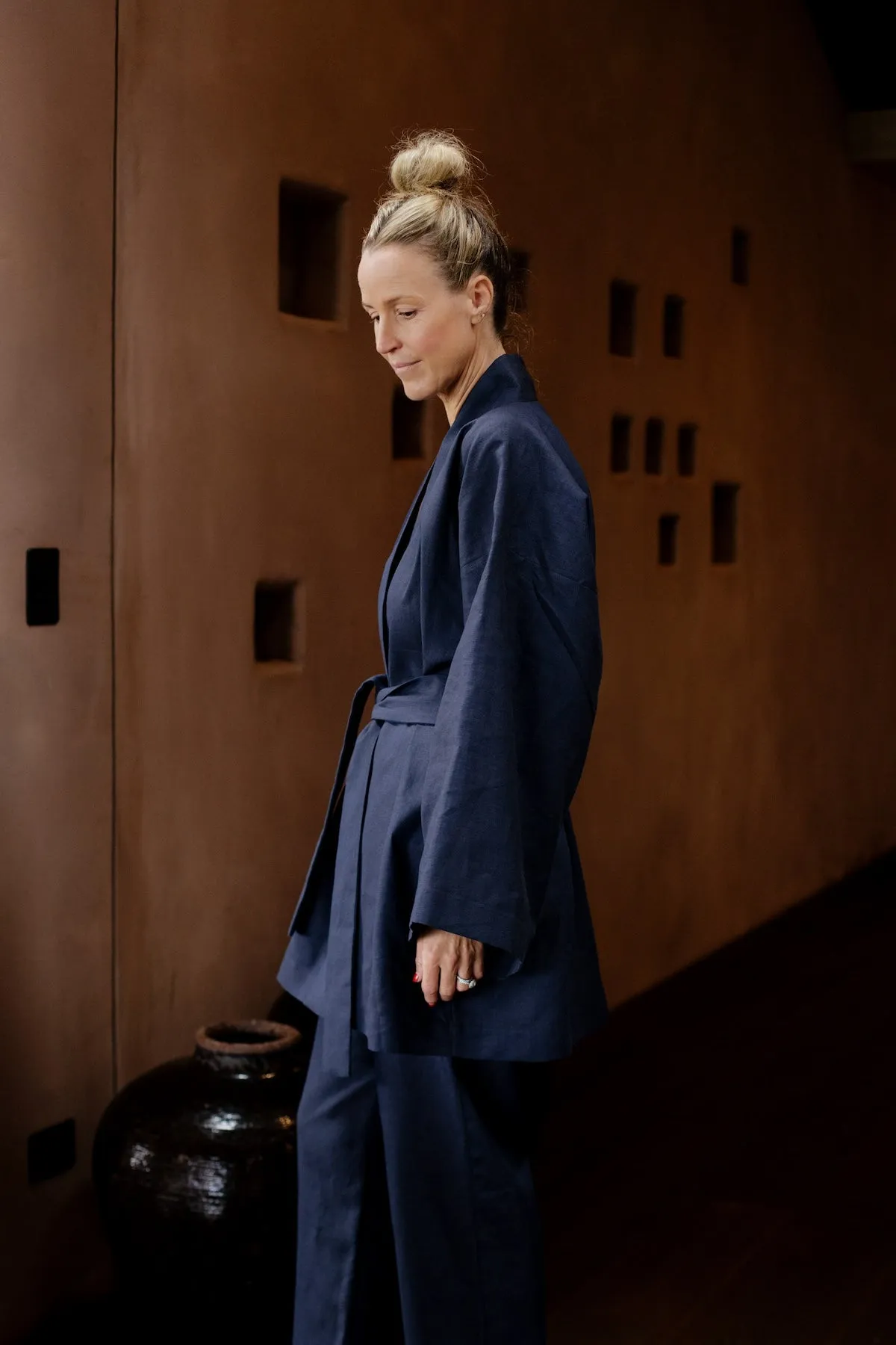 The Relaxed Kimono - Navy