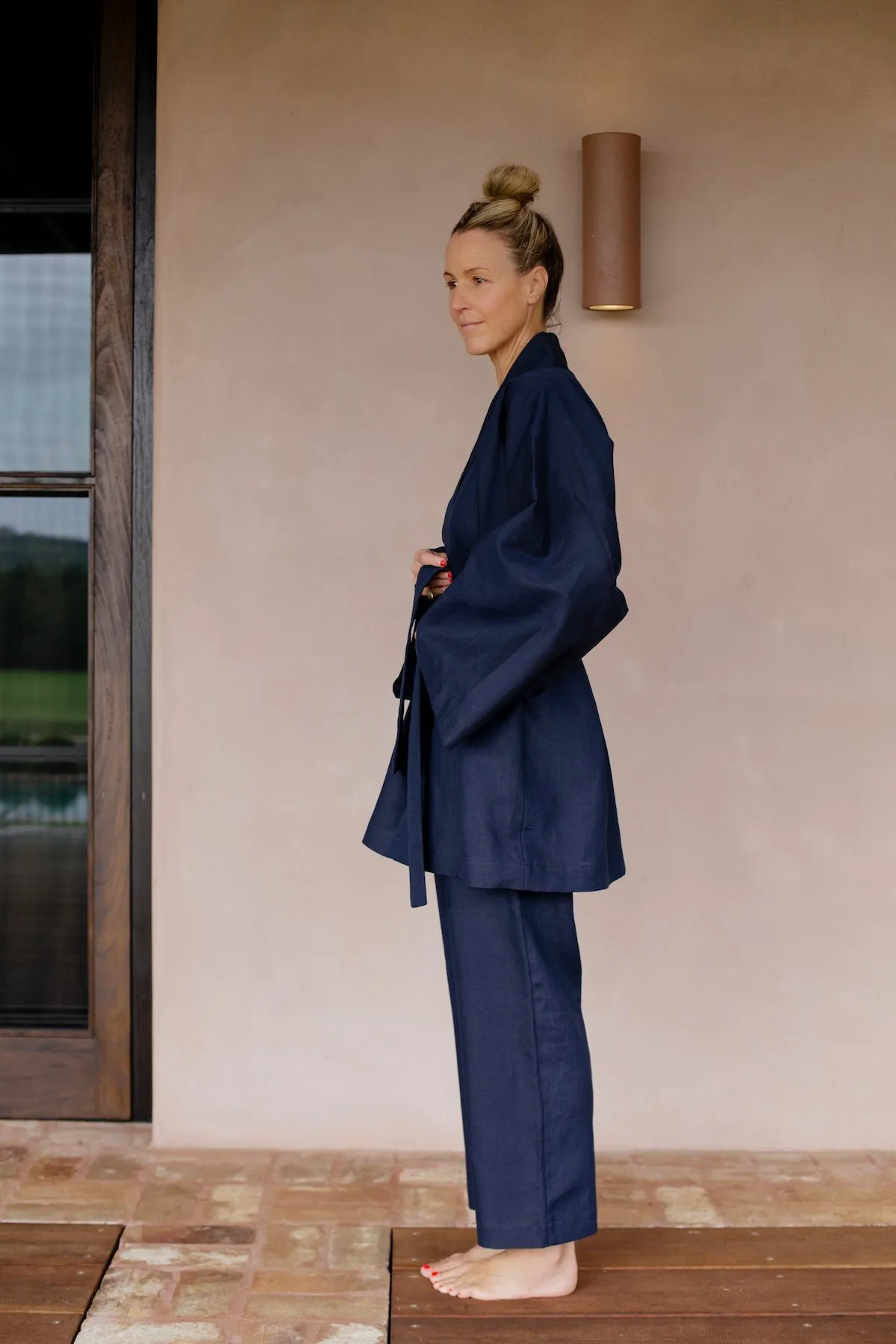 The Relaxed Kimono - Navy
