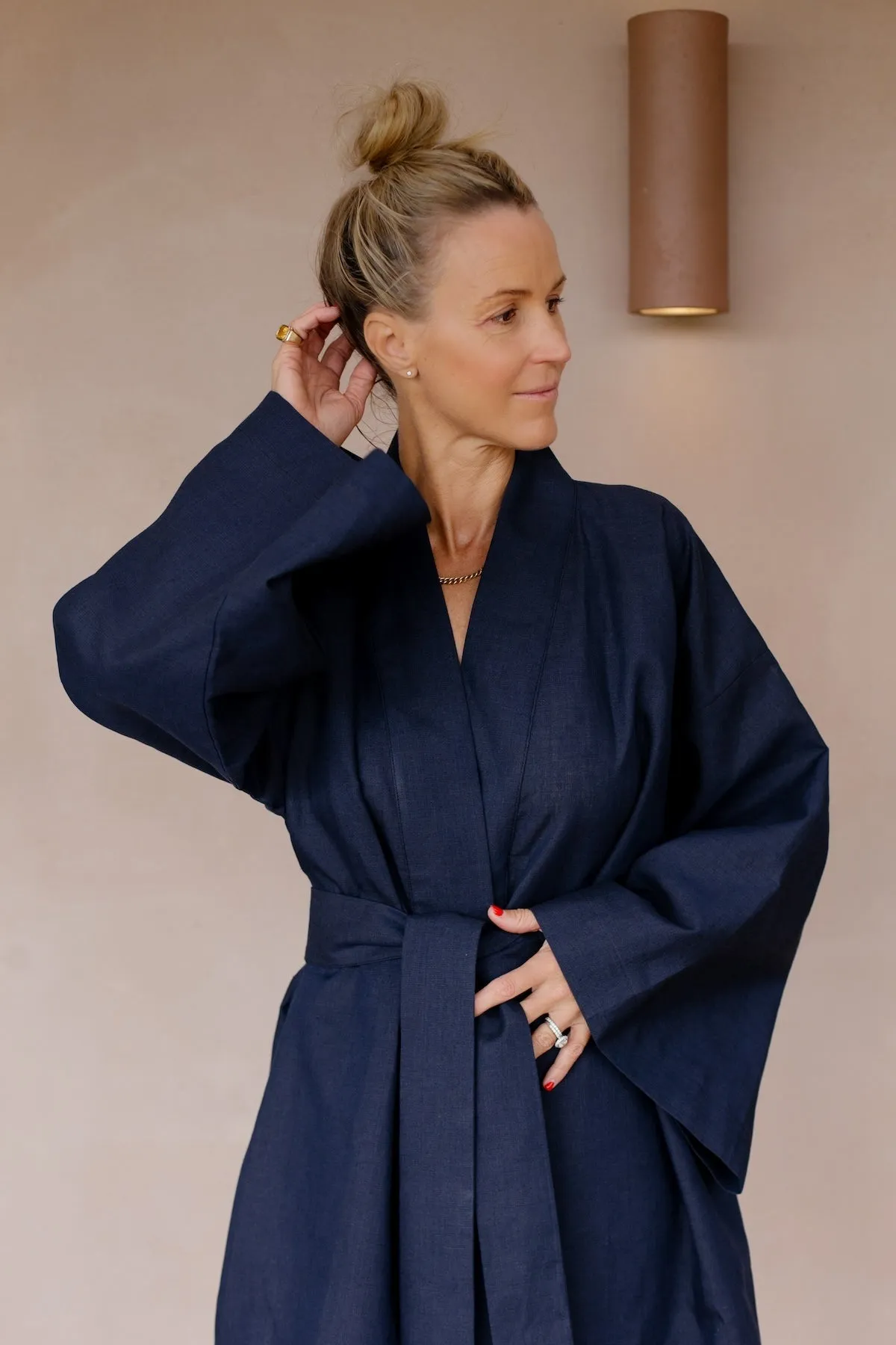 The Relaxed Kimono - Navy