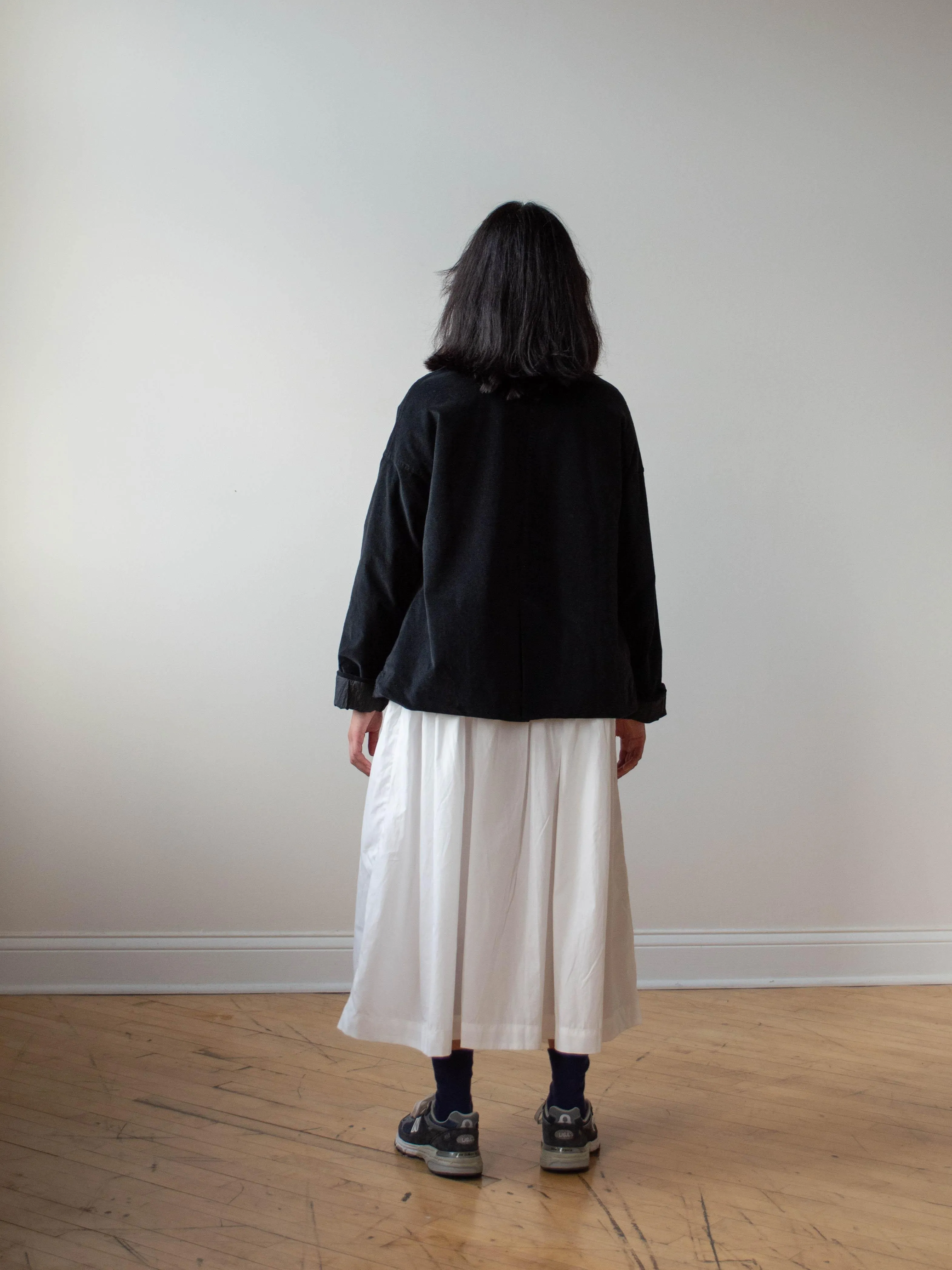 Velvet Loose Blazer - Black